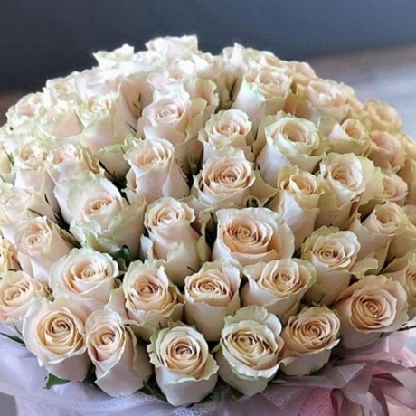 Коробка из 71 роз - Фото 2