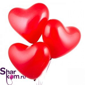 Букет из шаров “Красное сердце”