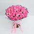 Букет 51 розовых роз (40см) - Фото 1