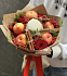 Букет из фруктов, цветов и варенья - Фото 1