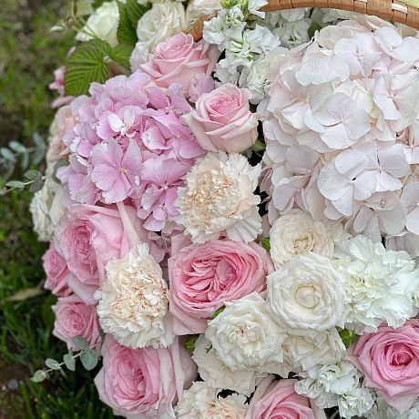 Авторская корзина цветов - Фото 3