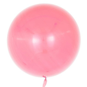 Шар "Сфера 3D Deco Bubble" (Светло-розовый), глянец