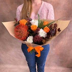Букет цветов "Осенний бум"