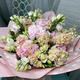 Букет цветов "Розовое облако" №169