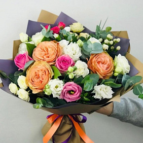 Букет цветов "солнечное настроение" №160