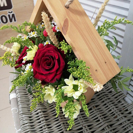 Букет цветов Домик Летний - Фото 2