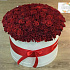 Коробка XXL из 115 красных роз. N327 - Фото 4
