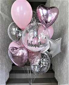 Композиция из шаров "Любимая"