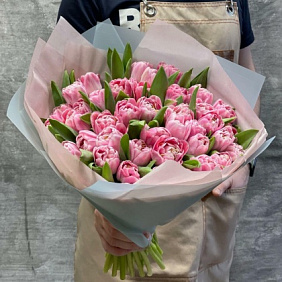 Букет из пионовидных тюльпанов №167
