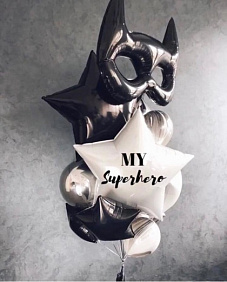 Композиция из шаров "Маска блэк"