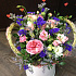 Комплимент цветов в корзинке - Фото 2