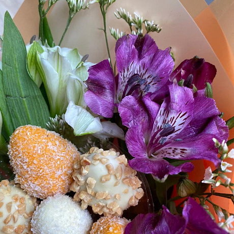 Букет цветов Солнечный апельсин - Фото 5