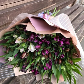 Букет цветов "Радуга альстромерий"