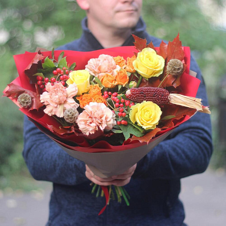 Букет из роз Bouquet autumn 2 - Фото 3