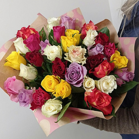 Большой микс 35 роз - Фото 3