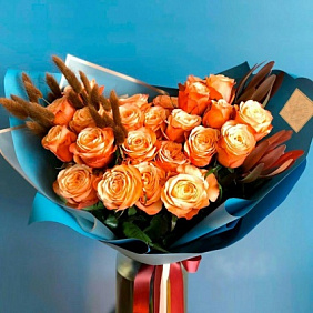 Букет цветов "Огонь рассвета"