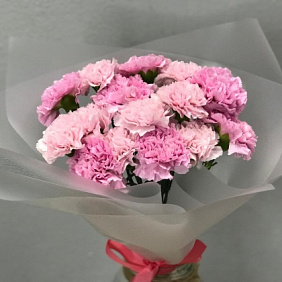 Букет цветов "Dianthus pink O Hara"