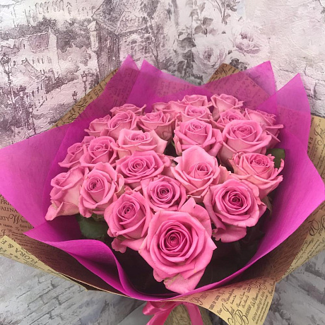 Букет из роз Аква 29 шт - Фото 2