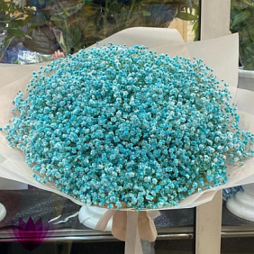 Букет "Голубая гифсофила"