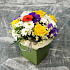 Яркий букет с розой, анемоном и хризантемой в коробке - Фото 3