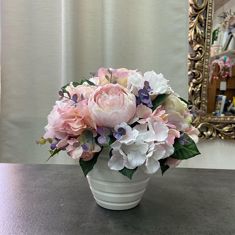 Нежная композиция  из  роз - Фото 3