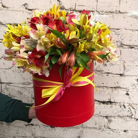 Букет цветов "Радуга" №173