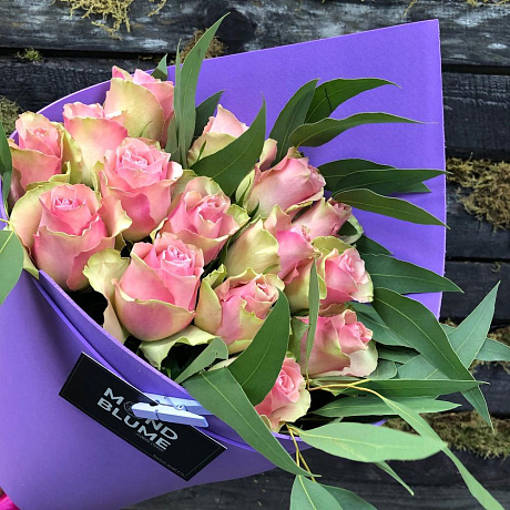 Букет из Роз 15 роз - Фото 6