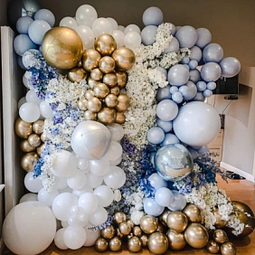 Фотозона "Стена из пузырьков" - 5 из шаров