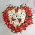 Букет Сердце из цветов - Фото 1