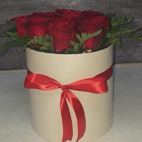 Красная роза в коробке №160 - Фото 2