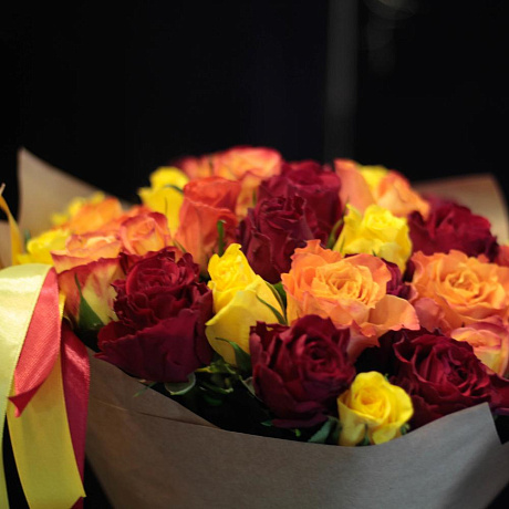 Букет цветов Солнце Кении 31 - Фото 5