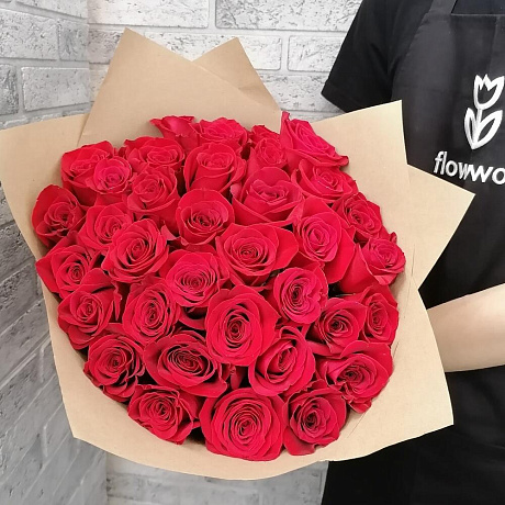 Букет роз 35 VIP Premium №161 - Фото 2