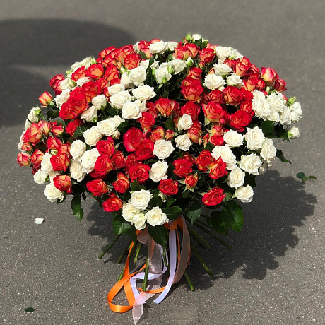 Кустовая роза микс - Фото 3