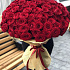 Букет из 101 бордовой розы №160 - Фото 2