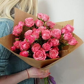 Кустовые пионовидные розы №164