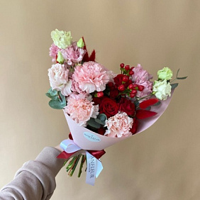 Букет "Малиновый щербет" №160
