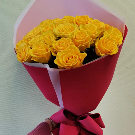 Букет из 45 желтых роз №160 - Фото 5