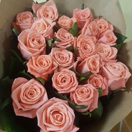 Букет из 21 розы карина - Фото 3