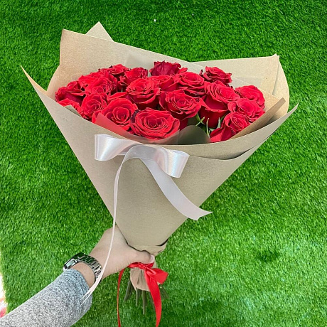 19 эквадорских роз - Фото 3