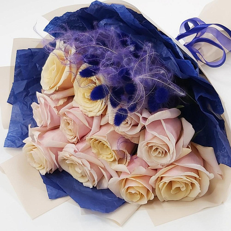 Букет Жемчуг и сапфир - Фото 6