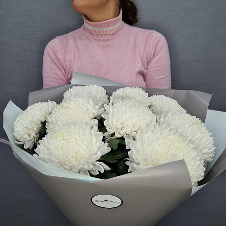 Букет цветов Деко белая 9 - Фото 2