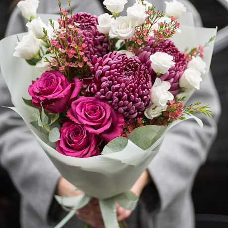 Букет-комплимент с шамилациумом и Бигуди Перпл - Фото 3