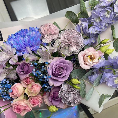 Букет из дельфиниума №161 - Фото 6