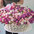 Премиум корзина кустовых пионовидных роз - Фото 1