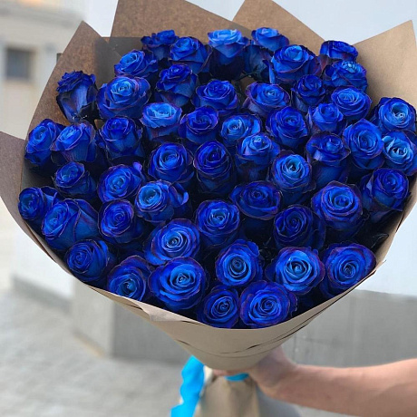 49 синих роз - Фото 3