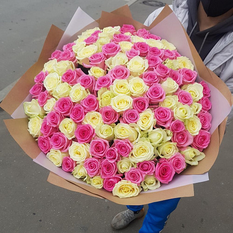 Букет из микисовых роза - Фото 4