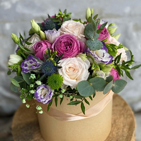 Цветы в коробке №489