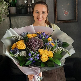 Букет цветов "Брассиолини"