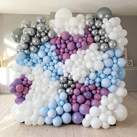 Фотозона "Стена из пузырьков" - 2 из шаров