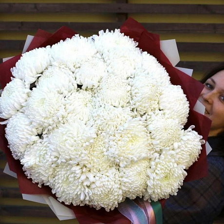 Букет из 25 хризантем Антонов - Фото 2
